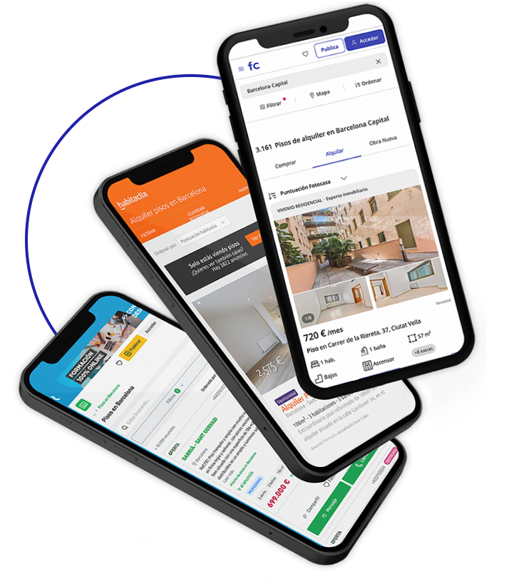 Tres portales Fotocasa Pro