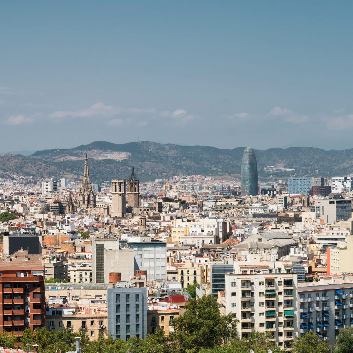 Panorámica de la ciudad de Barcelona