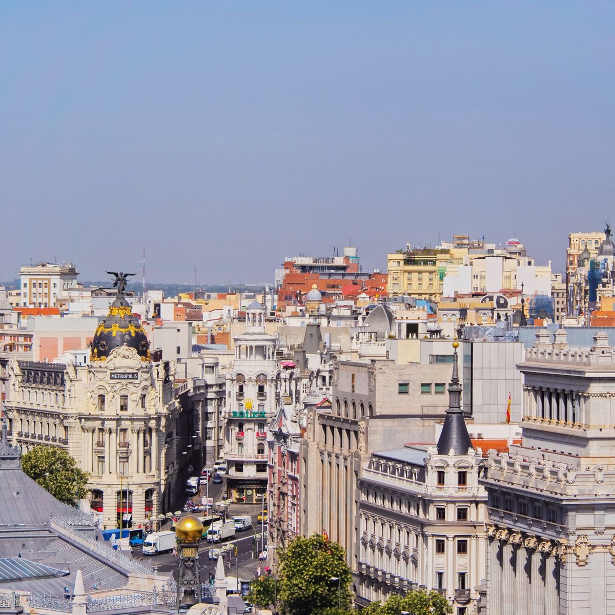 Panorámica de la ciudad de Madrid