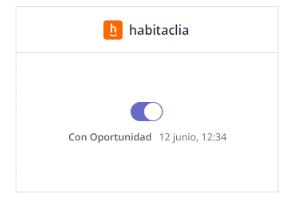 Ejemplo de pantalla de la aplicación