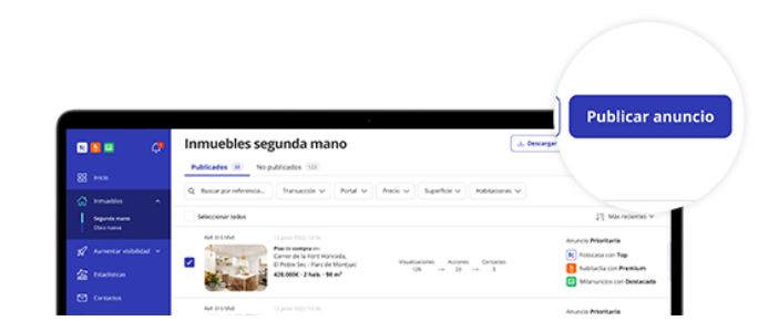 Ejemplo de pantalla de la aplicación