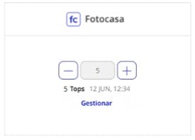 Ejemplo de pantalla de la aplicación