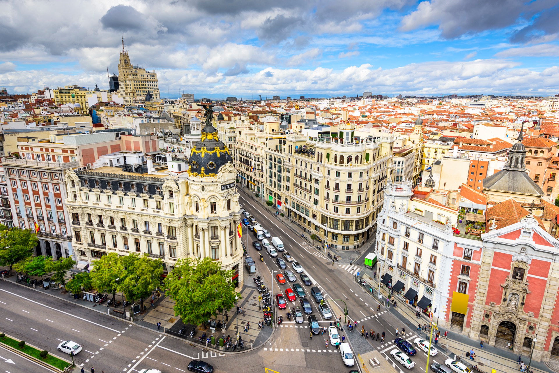 Panorámica de la ciudad de Madrid